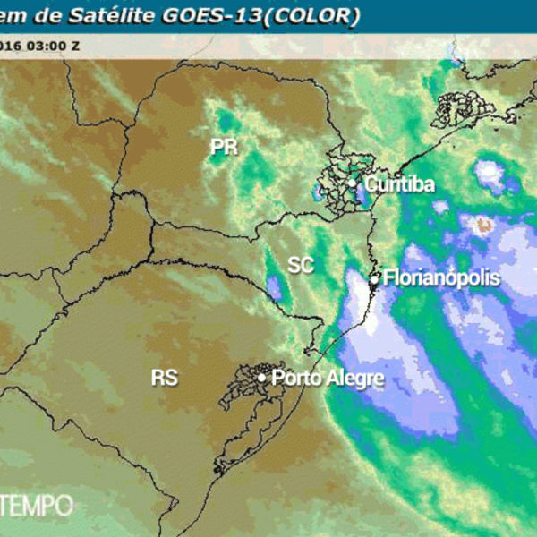 Frente fria causa rajadas de vento de 140 km/h no Sul do Brasil