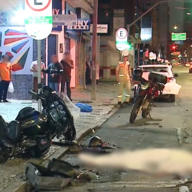  Motociclista que morreu no Centro de Curitiba sofreu queda antes de bater em carro de aplicativo 
