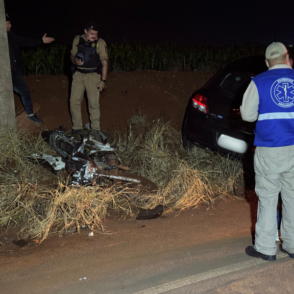 Motociclista morre após ser atingida por carro no norte do PR; motorista fugiu