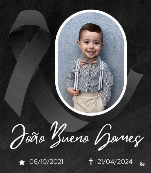 Amigos prestaram homenagem para o pequeno João Bueno Gomes