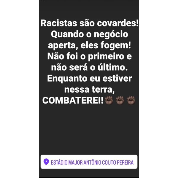 Jornalista é vítima de racismo em jogo do Coritiba: 