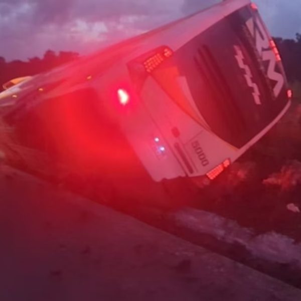 Ônibus de turismo tomba e deixa 8 pessoas mortas; 23 ficam feridas