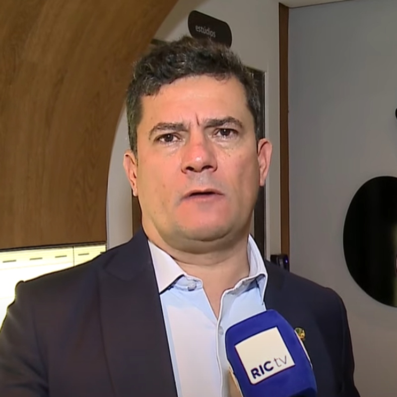  Sergio Moro esteve na sede do Grupo RIC nesta segunda-feira (22) 