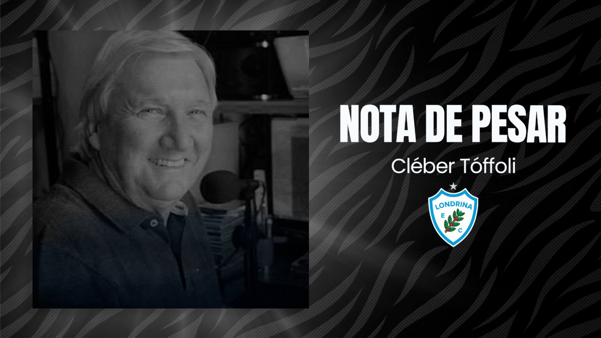 Londrina Esporte Clube presta condolências a familiares e amigos de Cléber Tóffoli, de 76 anos, ex-presidente do LEC entre os anos de 1985 e 1989