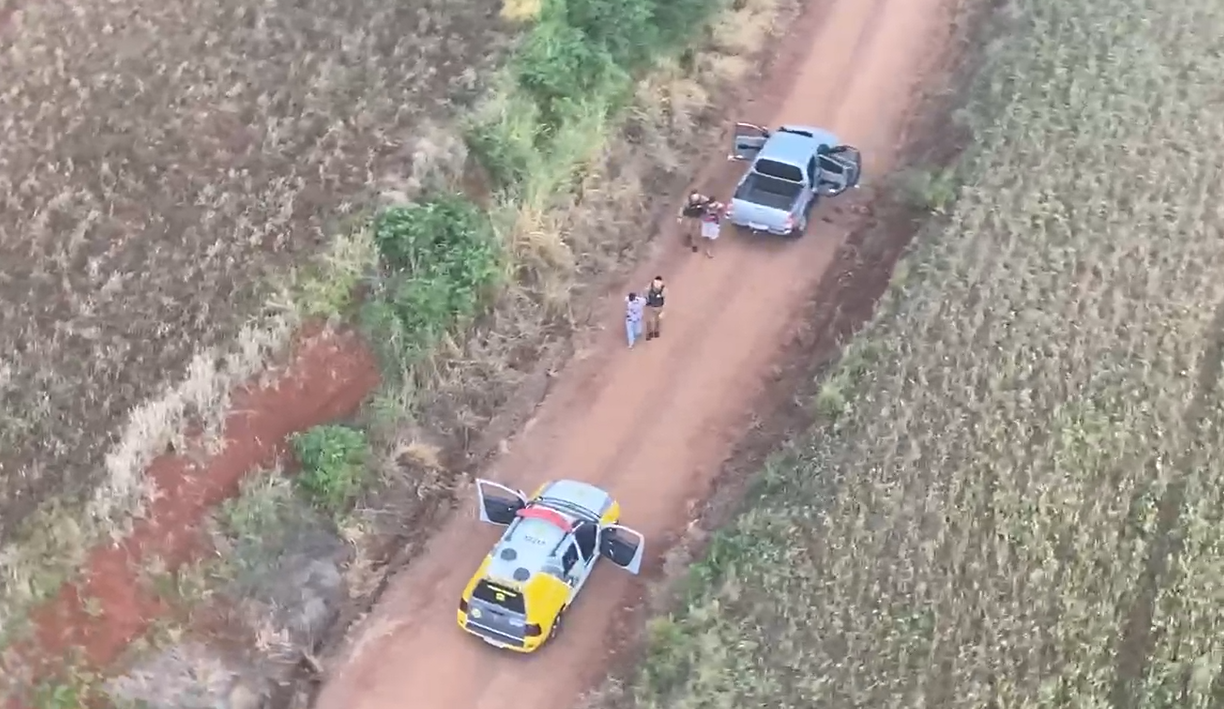 Indivíduos que roubaram viatura foram detidos em estrada rural de Catanduvas