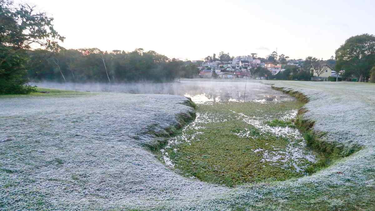 O alerta de geada é para um região do Paraná