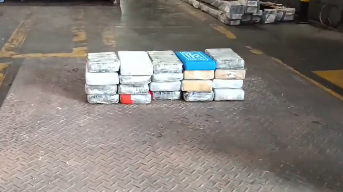 receita federal apreende 100 kg de cocaína no porto de Paranaguá