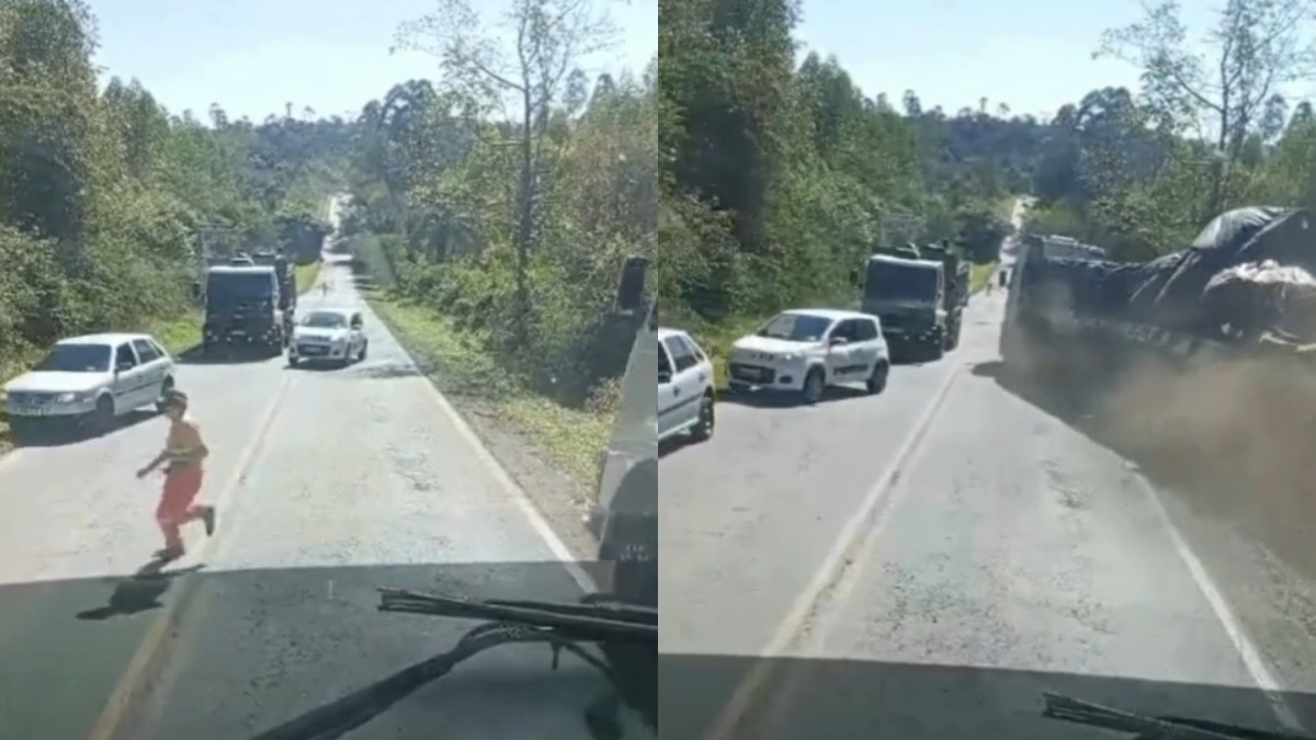 Caminhoneiro prevê acidente e quase filma tragédia na PR-160 