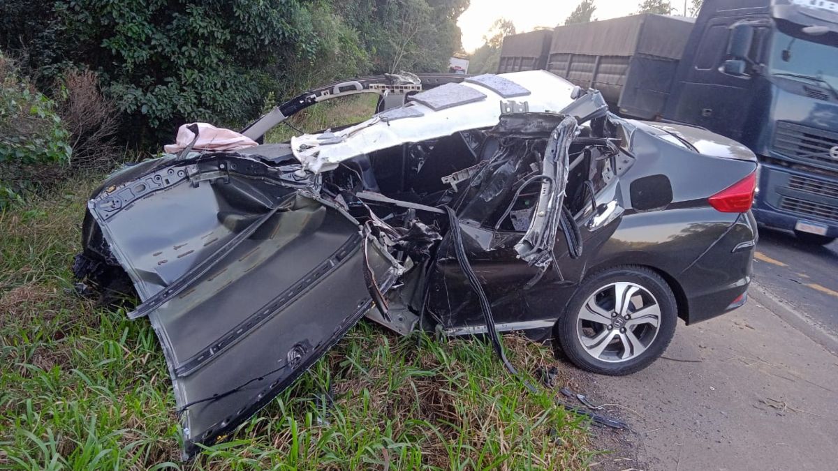 Acidente na BR-153 termina com morte de marido suspeito de matar a esposa esfaqueada