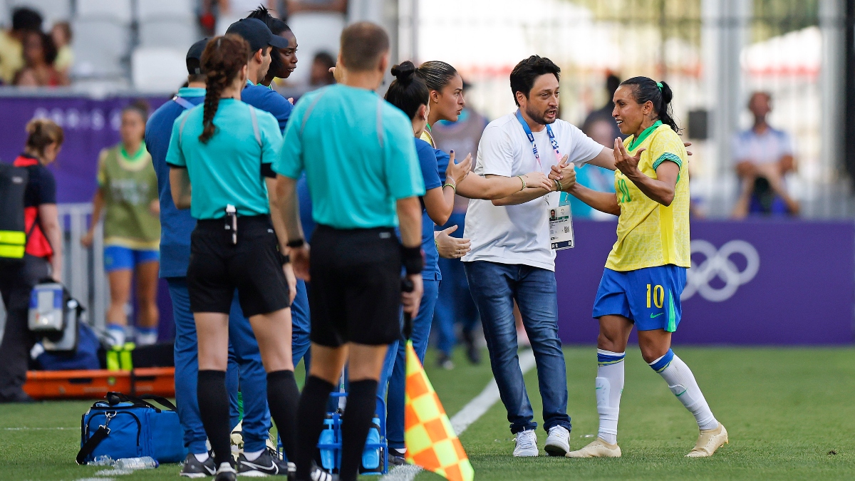 Seleção Brasileira feminina em campo