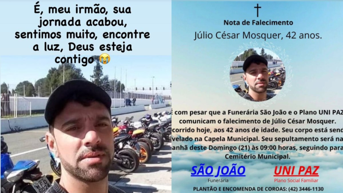 Amigos e familiares de Julio Mosquer prestaram homenagens nas redes sociais 