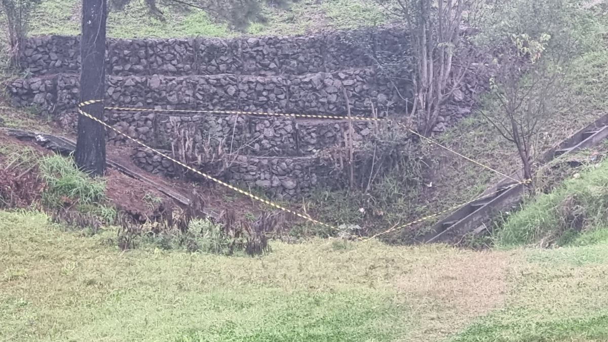 Local onde corpo foi encontrado está isolado