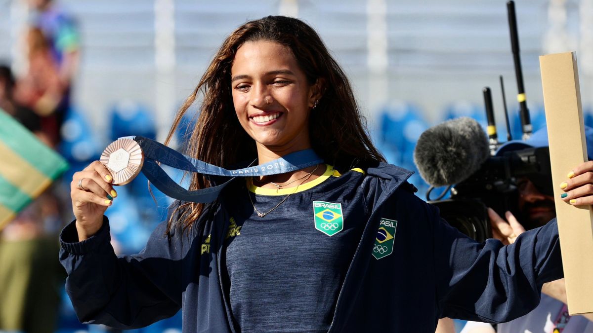 Veja o quadro de medalhas das Olimpíadas de Paris Rayssa Leal medalha de bronze