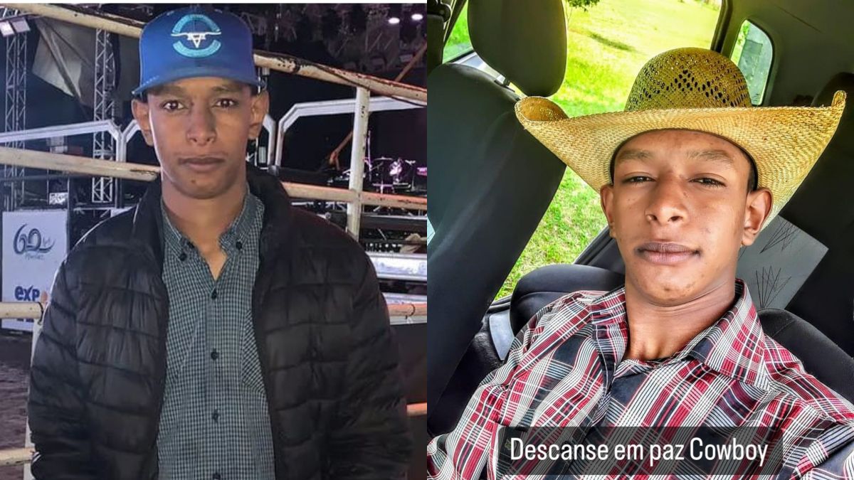 Peão Kevin Siqueira morreu no último sábado (27) após queda de touro em rodeio no Paraná 