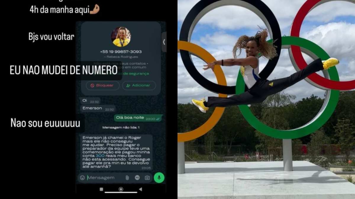 Rebeca Andrade é alvo de golpe momentos após bronze olímpico