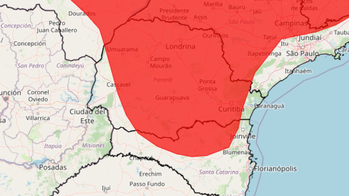 Paraná está em alerta vermelho para intensa onda de calor; veja onde e quando