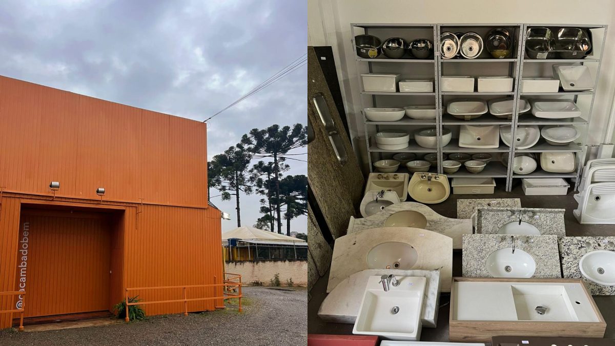 Bazar Caçamba do Bem: em novo espaço, projeto promove bazar com itens de construção e decoração