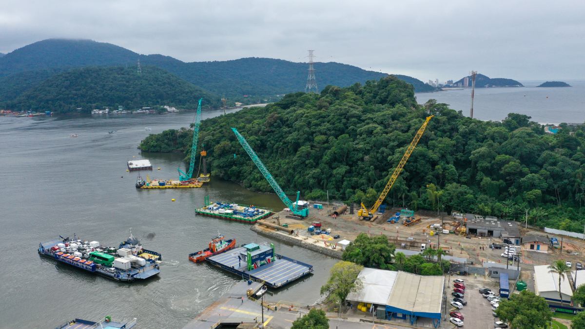 Obras na Ponte de Guaratuba seguem no Litoral do Paraná 