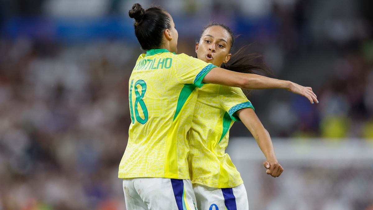 Atletas da Seleção Brasileira de Futebol feminino