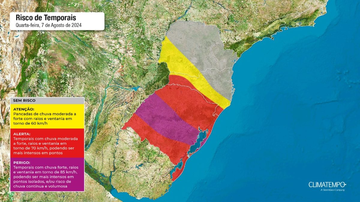 Tempestades e ventos fortes ameaçam o Paraná; previsão de frio intenso com mínimas negativas no fim de semana. Tempestades e ventos fortes ameaçam o Paraná; previsão de frio intenso com mínimas negativas no fim de semana.