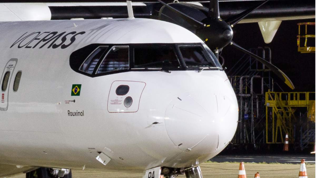 Avião da VoePass com 38 passageiros faz pouso técnico em Uberlândia (MG)