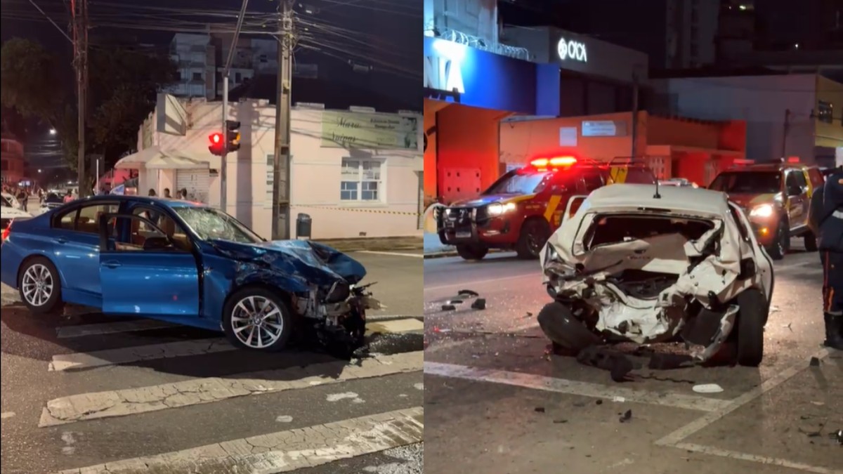 Acidente com BMW aconteceu durante perseguição em São José dos Pinhais 