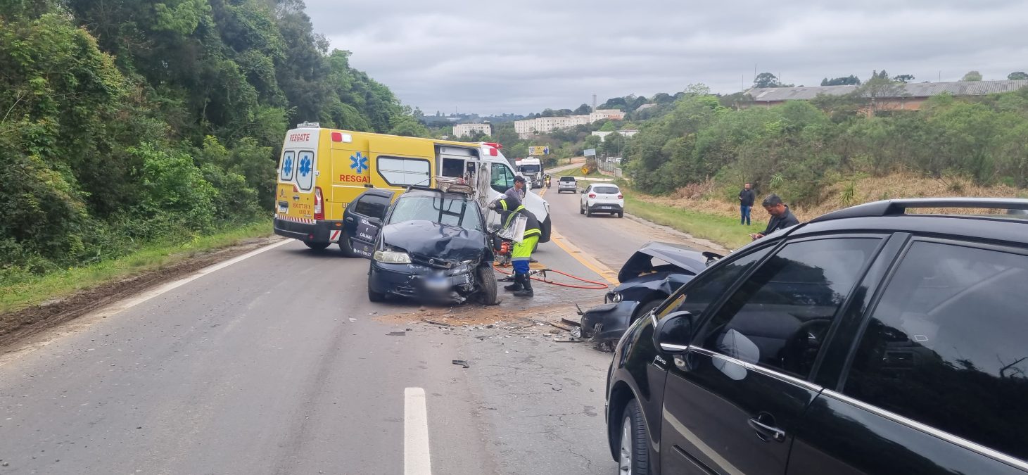 Homem de 55 anos fica gravemente ferido em acidente no Contorno Norte