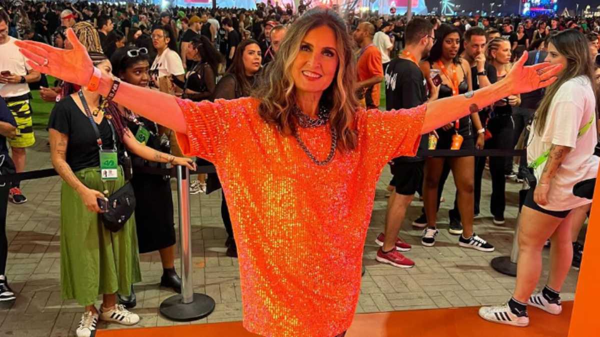 Fátima Bernardes vai ao Rock in Rio cheia de seguranças; veja na Hora da Venenosa