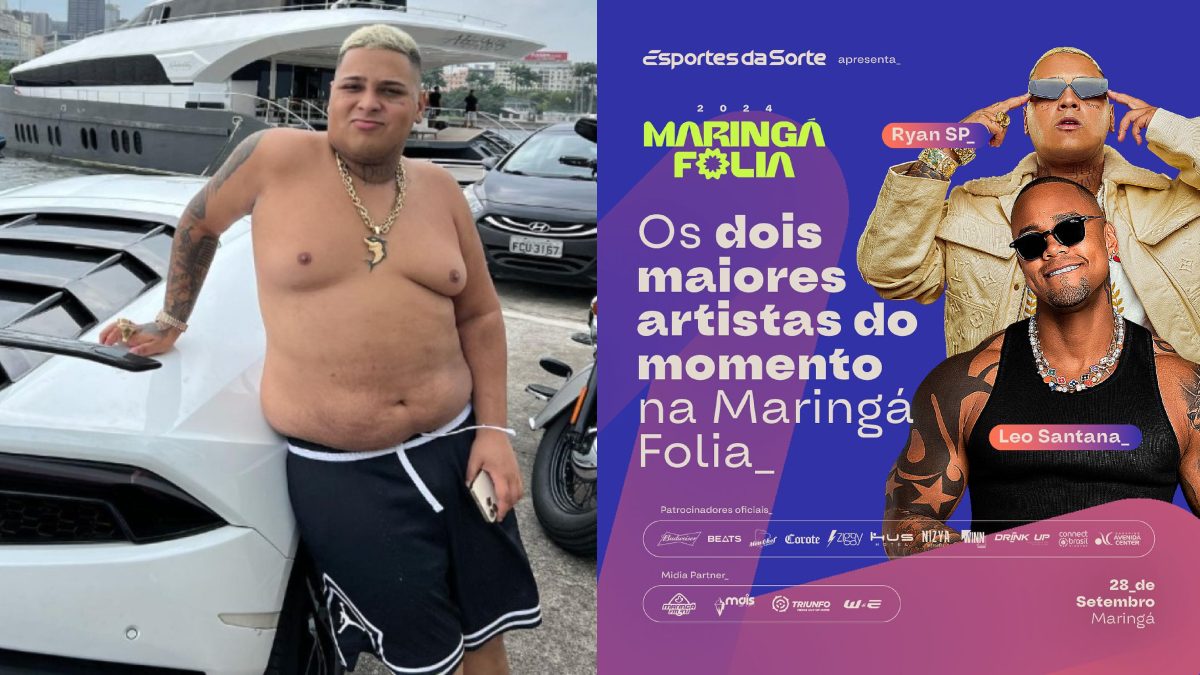 MC Ryan SP se apresentaria no Maringá Folia, com grandes nomes do cenário nacional, como Léo Santana 