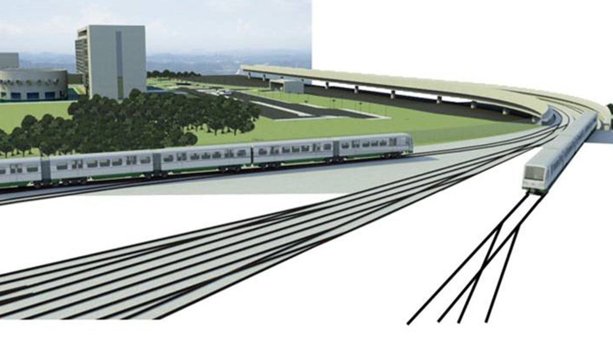 Ilustração do projeto de metrô em Curitiba de 2011, quando Ducci era prefeito 