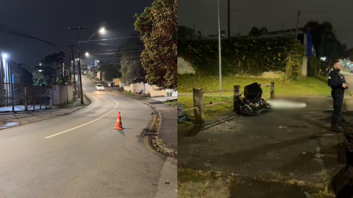 Motociclista morre em acidente no bairro Boneca do Iguaçu, em São José dos Pinhais 