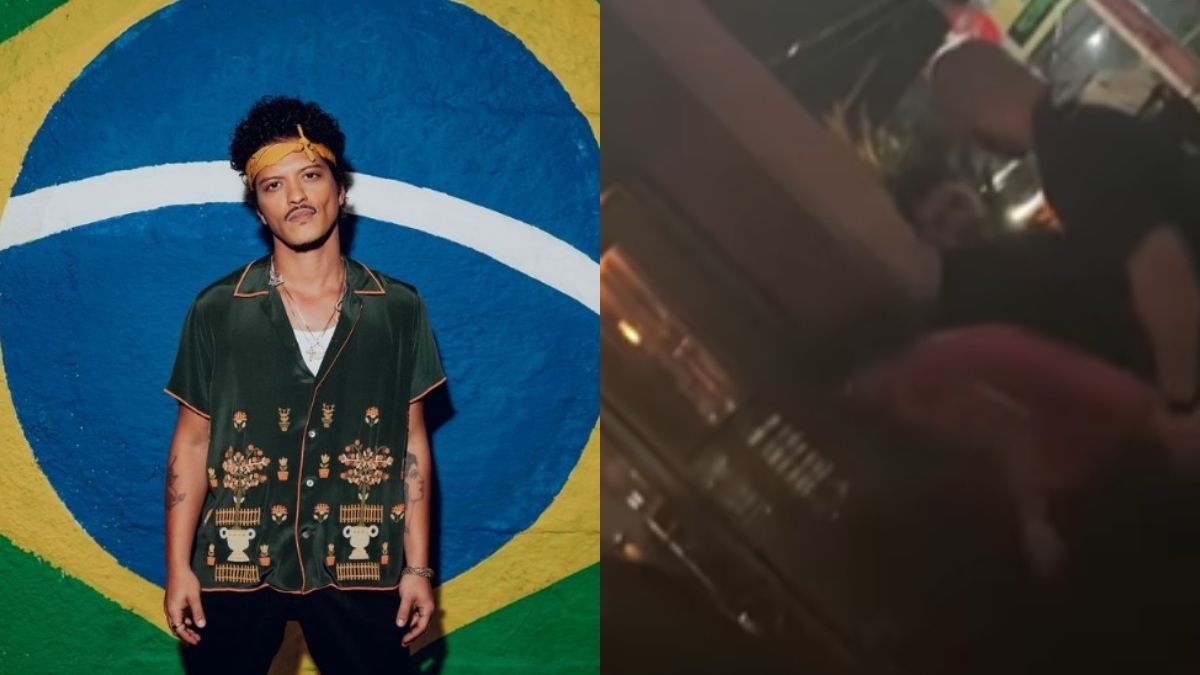 Bruno Mars é visto visitando bar não inaugurado em Curitiba