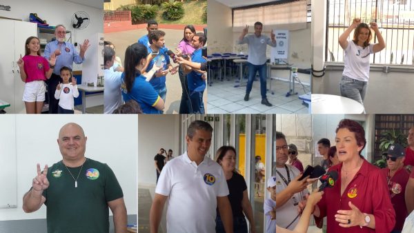 Ney Leprevost vota em escola no bairro Butiatuvinha, em Curitiba