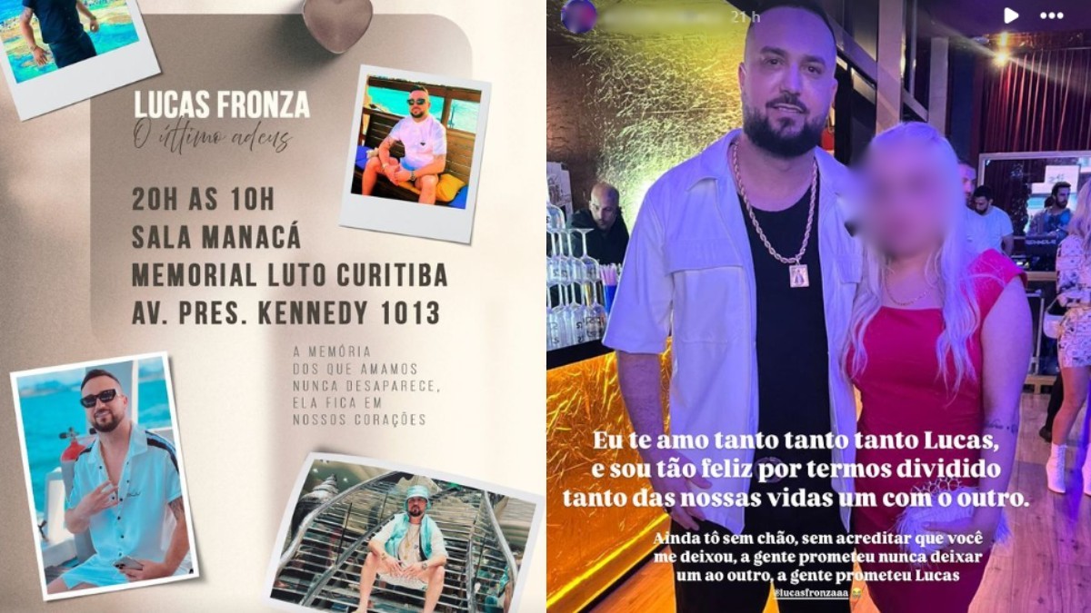 Amiga presta homenagem para empresário Lucas Fronza nas redes sociais 