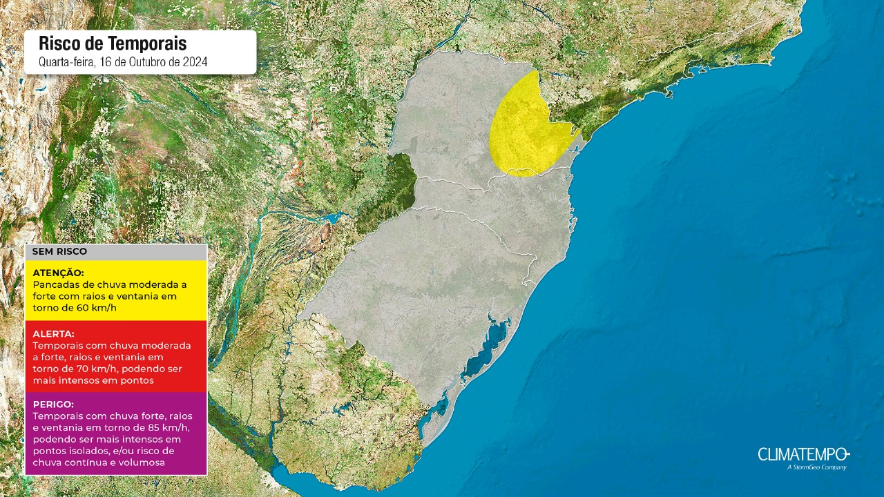 Frente fria e rajadas de vento de 70 km/h atingem o Paraná; veja onde