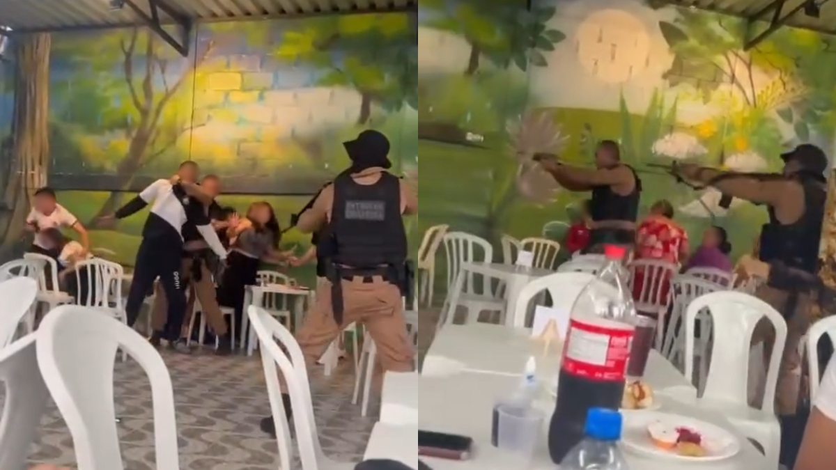 Suspeito armado com fuzil invade festa de aniversário 