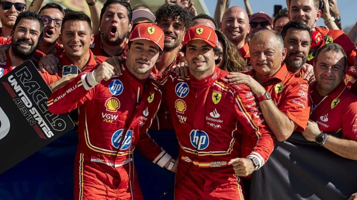 Ferrari domina GP dos EUA com dobradinha e aproxima no Campeonato de Construtores