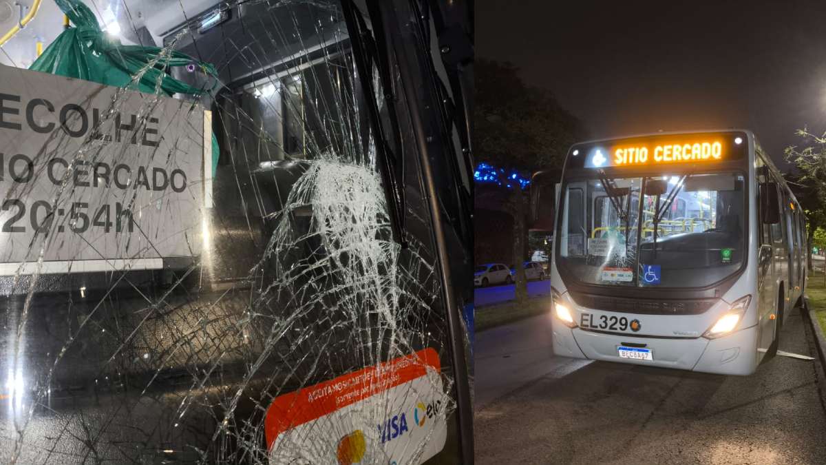 Homem é atropelado e fica preso embaixo de ônibus em Curitiba; estado é grave