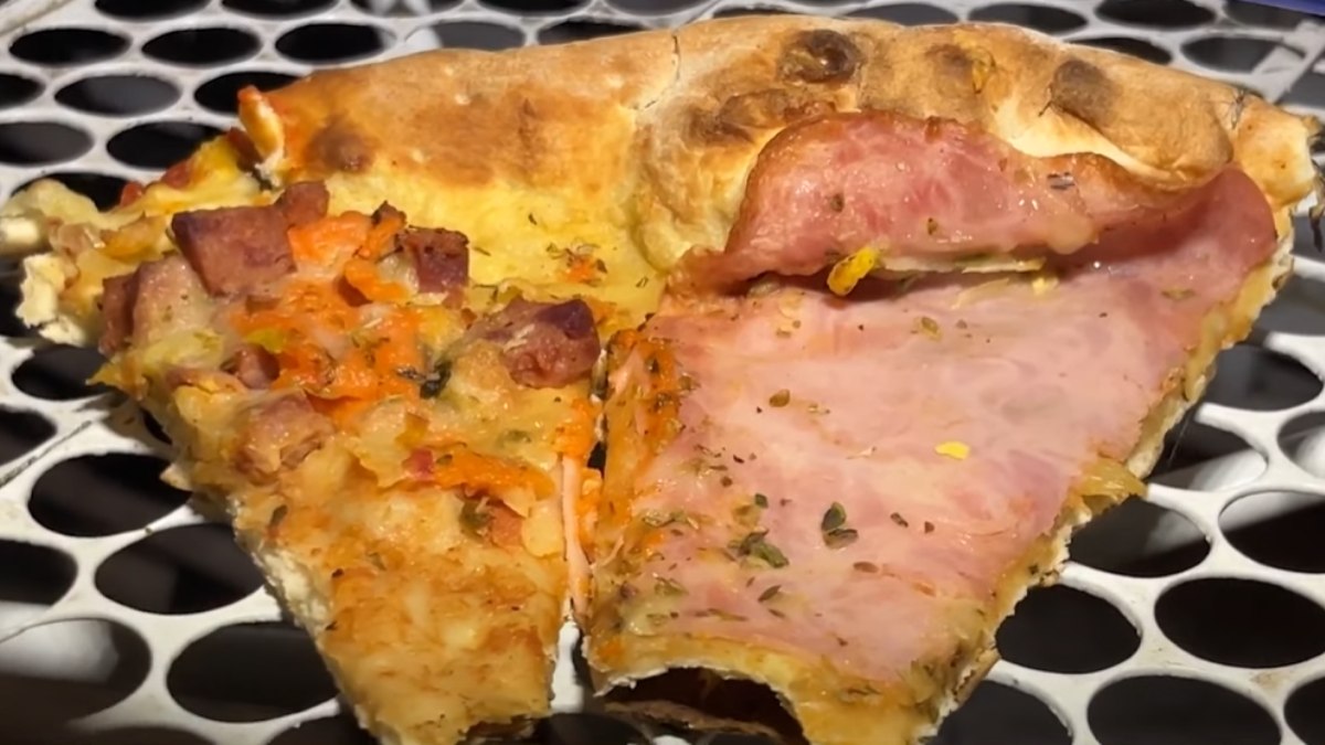 Ladrões largam pizza mordida após serem flagrados em imóvel 