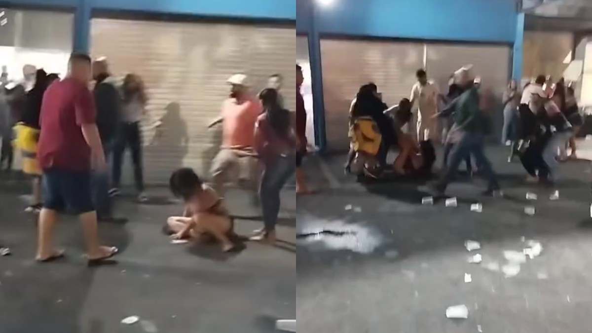 Mulher é espancada com chutes na cabeça em frente a comitê político no PR; vídeo