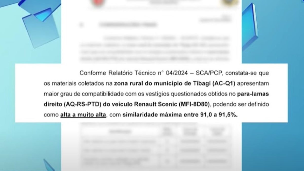 A Polícia Civil do Paraná (PCPR) acredita estar cada vez mais próxima de localizar o corpo da jovem Ísis Victória Miserski, desaparecida desde o dia 6 de junho, em Tibagi, nos Campos Gerais do Paraná. Conforme os investigadores, os laudos periciais apontam exatamente a área rural onde Marcos Wagner de Souza, o suspeito de ter cometido o crime, esteve na noite do desaparecimento. Isso porque os peritos encontraram uma região que tem a terra com as características das amostras colhidas no carro do vigilante, que permanece preso.