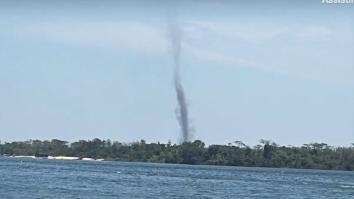 Pescadores registram formação de redemoinho no Paraná; veja ao vídeo