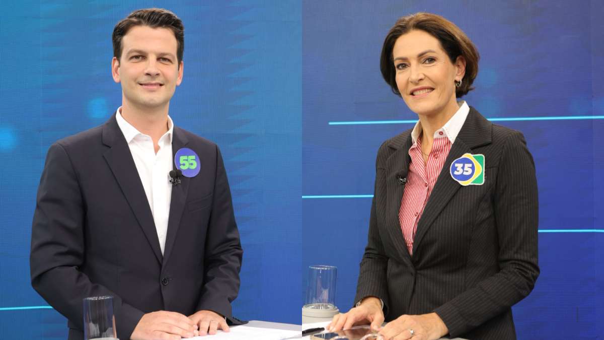 Eduardo Pimentel (PSD) e Cristina Graeml (PMB) 