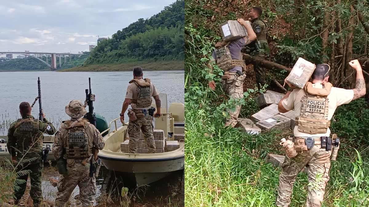 Policiais encontram 400 quilos de maconha abandonadas em matagal no PR