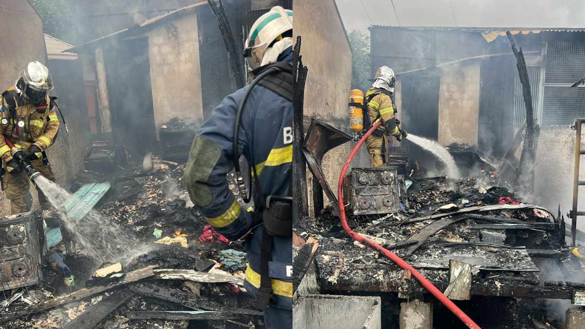 Incêndio em residência resulta na morte de idoso cadeirante na Grande Curitiba